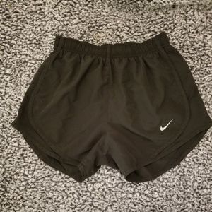 Solid Black Nike Tempo Dri-Fit Running Shorts